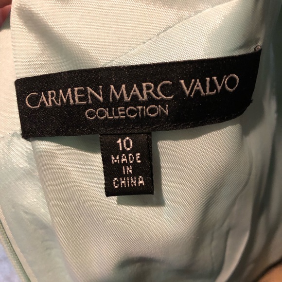 Vintage Carmen Marc Valvo collection sz 10 dress designer romantic night out - Picture 10 of 10